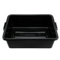 thumbnail image 5 of Restaurantware-TUB ONLY: RW Clean 22 Inch x 15.7 Inch Bus Tub, 1 Deep Bus Box - Lid Sold Separately, With Handles, Black Plastic Restaurant Tub, Heavy-Duty, For Kitchen Organization, 5 of 10