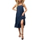 thumbnail image 3 of Sunloudy Vestido midi sin mangas para mujer, vestido de playa con volantes sueltos de color sólido sin mangas de verano Sunloudy  S M L XL, 3 of 7