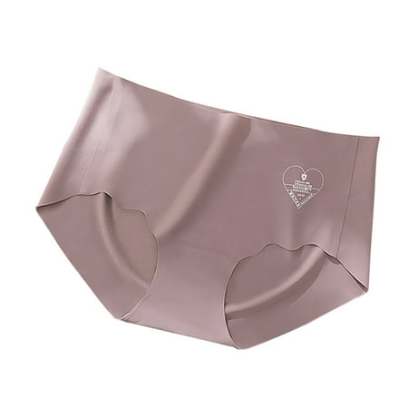 

5Pcs Women Ice Silks Panties Seamless Breathable And Comfortable Sexys Briefs Shape 3D Apples Hips