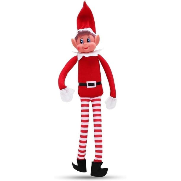 Elfo de Navidad 40CM -con Cuerpo Suave y Cara de Vinilo - Elfos Que se Comportan Mal, Juguetes de Peluche Divertidos para Niños, Regalos Navideños