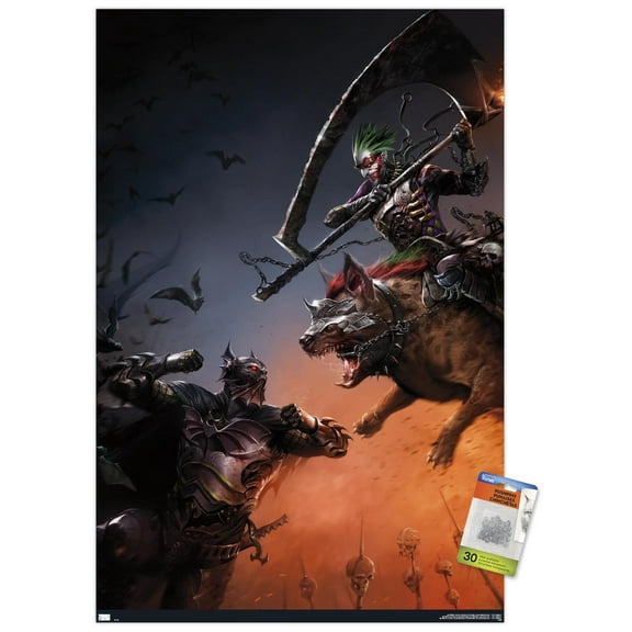 DC Comics The Batman Who Laughs - Fight Wall Poster with Push Pins, 22.375" x 34"