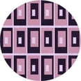 thumbnail image 1 of Ahgly Company Indoor Round Patterned Plum Purple Area Rugs, 3' Round, 1 of 6