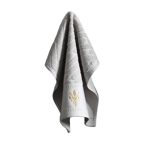 Hiroekza 100% Cotton Washcloths - Soft, Thick, Absorbent Face Towels for Washing Face, Showering, Bathroom and Kitchen Use - Multipurpose for Spa, Salon, and Dorm Washing Wash Rags for Body Gray