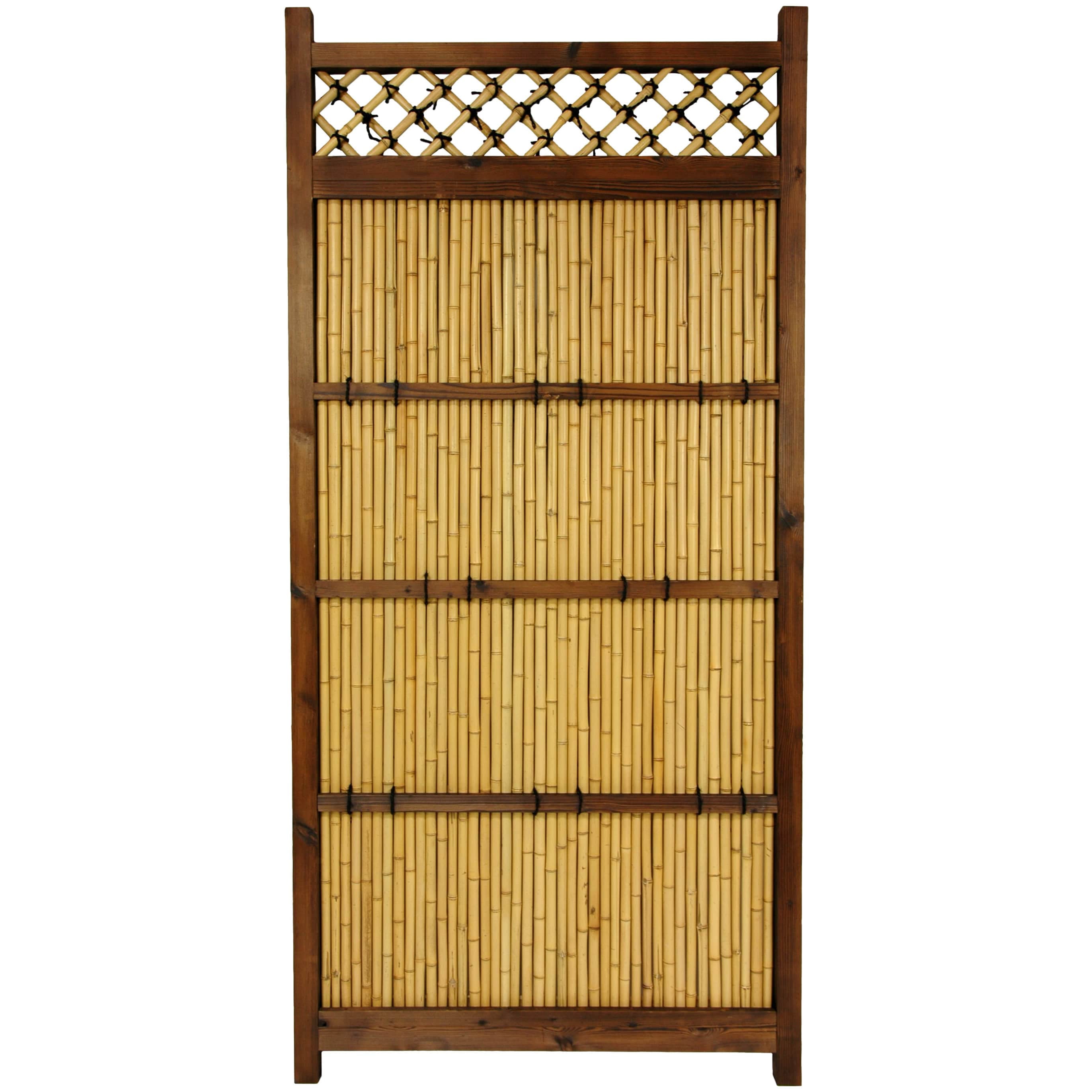 Oriental Furniture 6 Ft X 3 Ft Japanese Bamboo Zen Garden Fence