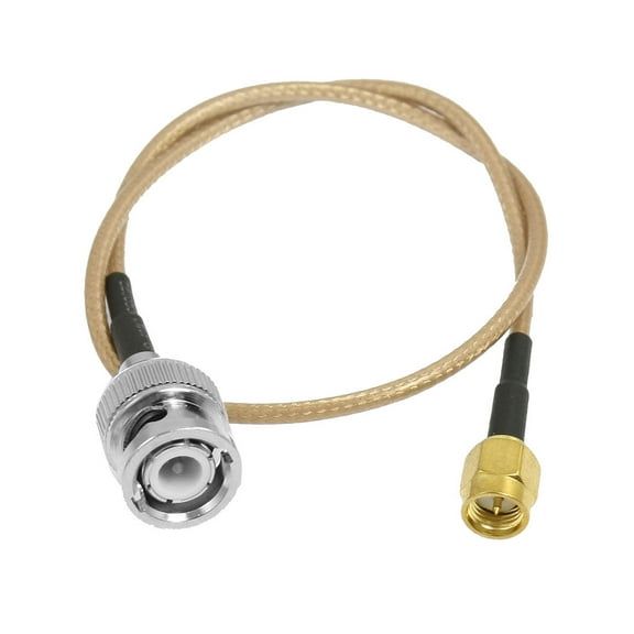 Unique Bargains RF Radio SMA Male to BNC Male Adapter Extend Coaxial Cable 14.2"