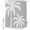 Gray, variant on Black Palm Tree Shower Curtains for Bathroom, Coastal Tropical Summer Coconut Plants Waterproof Fabric Shower Curtain, Decorative Bathroom Curtain for Bathtub, 72"x72", No Hooks Included