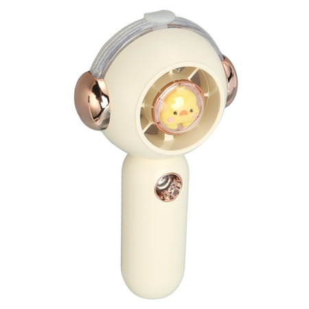 

Mini Portable Fan Handheld Fan 3 Speed Mode Creamy White For School