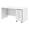 thumbnail image 1 of Studio C 60W Office Desk with File Cabinet in White - Engineered Wood, 1 of 8