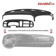 DashSkin Molded Dash & Bezel Cover Kit for 99-01 Dodge Ram in Black