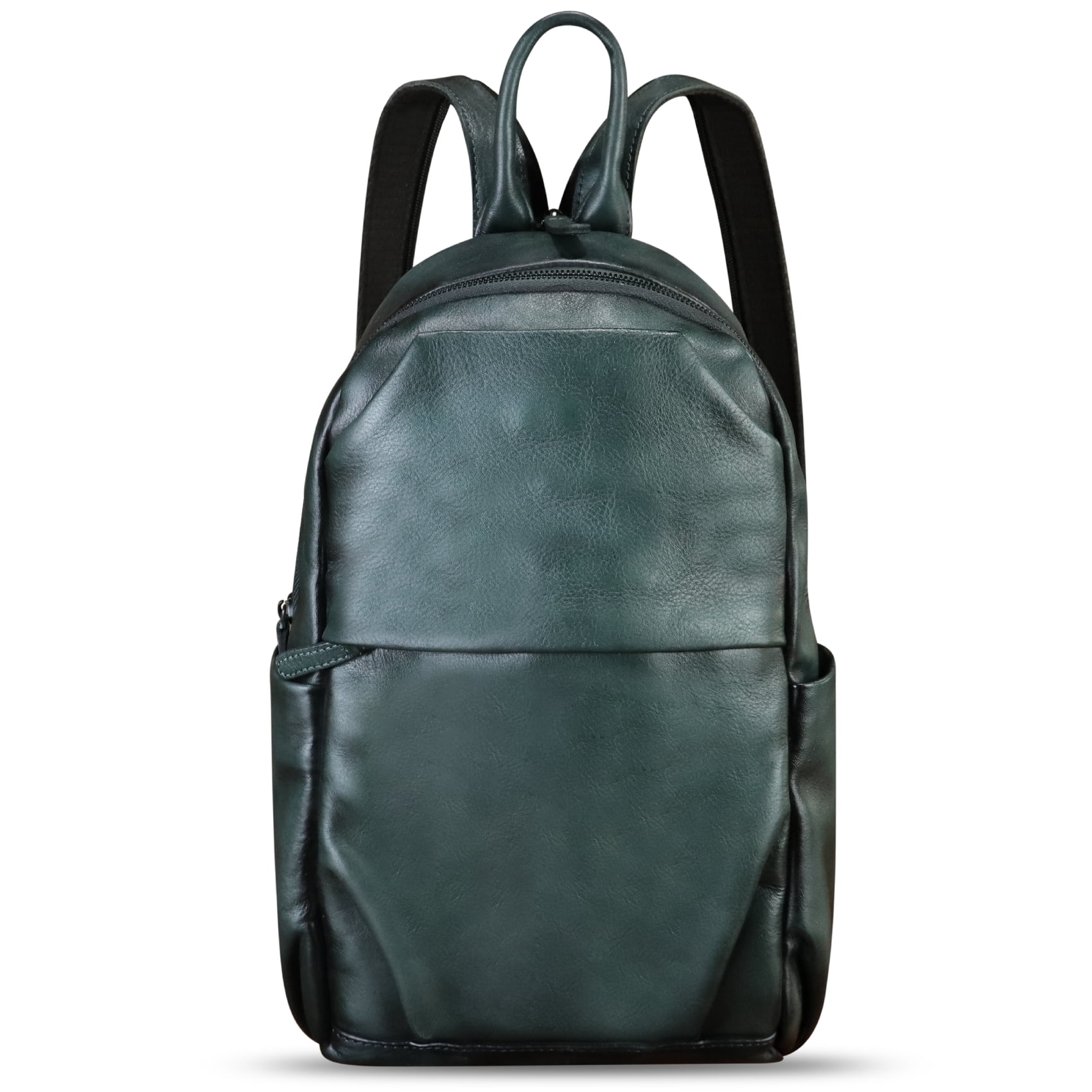 Genuine Leather Sling Bag for Men Women Retro Sling Backpack Purse Crossbody Bag