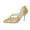 Gold, variant on Gold Ladies High Heel Pumps With Rhinestone Detail Two Way Wear Design For Casual Summer And Fall Outdoor Special Occasions Size 37