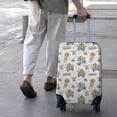 thumbnail image 3 of White Highland Cow Blue Truck Pattern Luggage Cover Fashion Suitcase Cover Baggage Covers Fit 25-28 Inch Luggage (Go Travel), 3 of 5