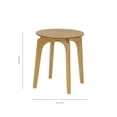 thumbnail image 3 of Mesa Lateral Para Sala Relan Mesa Auxiliar Escandinava Bora Café Claro, 3 of 8