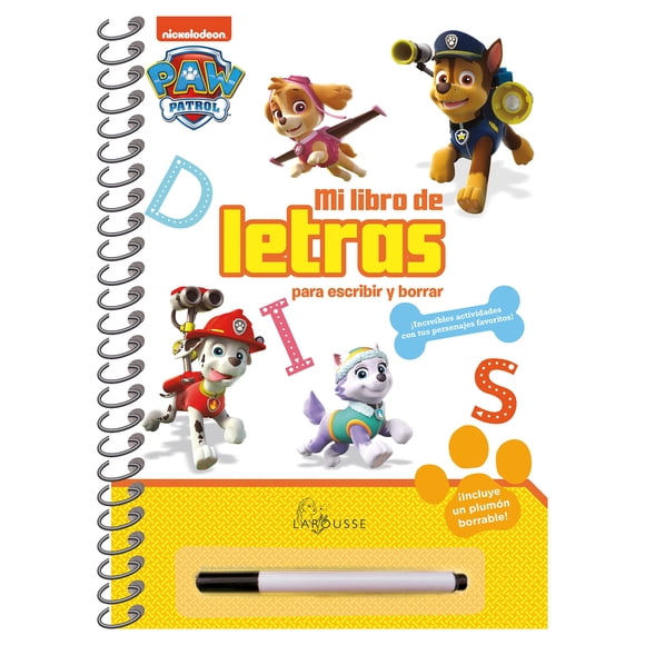 Paw Patrol Mi Libro de Letras Larousse Libro de bolsillo 1ra edicion