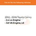 thumbnail image 2 of Max Advanced Brakes - Brake Kit for 2002 2003 2004 2005 2006 Toyota Camry 2.4 L4/3.0 V6 LE Front Replacement Geomet Coated Disc Brake Rotors and Ceramic Brake Pads, 2 of 9