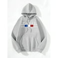 thumbnail image 3 of Whichone Mens Pairs Casual Graphics Design Hoodie Sweatshirt, Gray, X-Large, 3 of 9