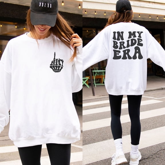 In My Bride Era Sweatshirt, Retro Bride Sweatshirt, Future Mrs Sweater, Bride, Fiancee Crewneck, Engagement, Bridal Shower All Size S-5Xl