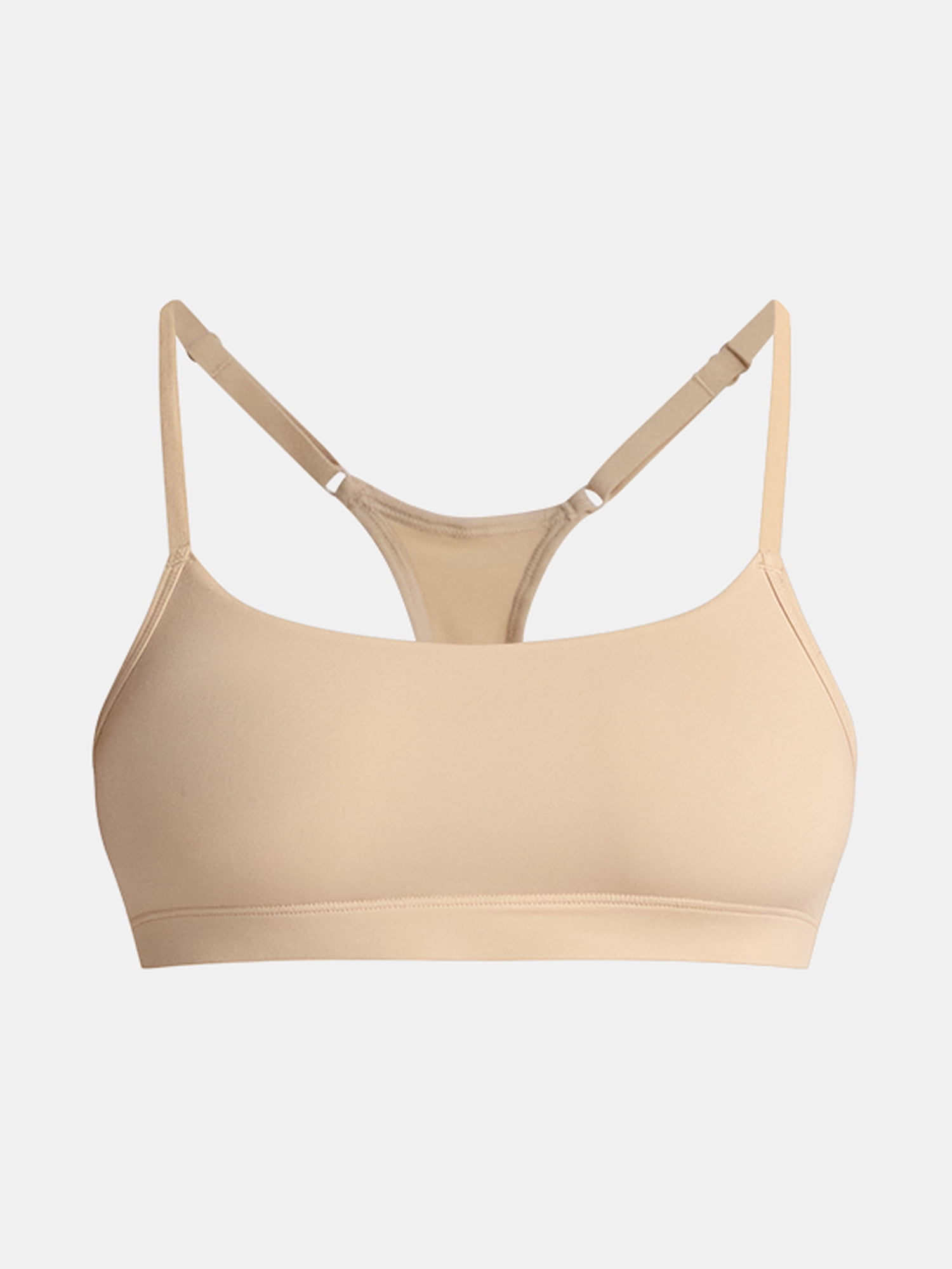 No Boundaries Fit Stretch Scoop Racerback Bralette, Women's XS-3XL