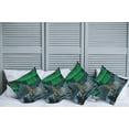 thumbnail image 2 of Ambesonne Nature Throw Pillow Cover 4 Pack, Penguins on Lake, 20", Lime Green Grey, 2 of 5