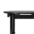 thumbnail image 4 of WestinTrends Malibu HDPE Outdoor 24.5 Inch Round Portable Folding Patio Dining Table, Black, 4 of 16