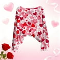 thumbnail image 6 of Valentine's Day Sweater for Women Lightweight Heart Graphic Drop Shoulder Cute Pullover Casual Crew Neck Long Sleeve Trendy Sweaters Fashion Y2K Outfits, 6 of 6