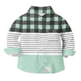 thumbnail image 5 of Makaor Button up Shirt Girls Boys Long Sleeve Collared Tops Plaid Pullover Tees Casual Fall Fashion Outfits, 5 of 6