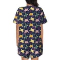 thumbnail image 6 of Balery Turtle Pattern Womens Pajama Sets 2 Piece Soft Short Sleeve Top and Shorts Sleepwear Round Neck Pjs Lounge Set with Pockets-Medium, 6 of 7
