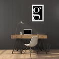 thumbnail image 3 of Charro, Mercedes Lopez 17x24 White Modern Wood Framed Museum Art Print Titled - G is for Good, 3 of 4