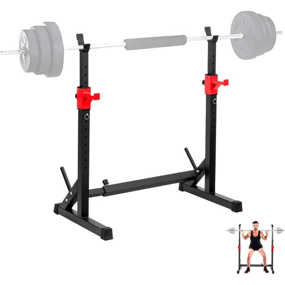 Rack Sentadilla Bluelander, Soporte Para Pesas Ajustable, Multifuncional, Carga Máxima de 300 Kg, Rack Pesas, Sentadillas, Rack Mancuerna