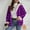 Purple, variant on Miqool Women's Hooded Flannel Shirt Jacket Fleece Lined Full Zip Fall Winter Plaid Shacket