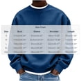 thumbnail image 2 of hoksml Men s Solid Crew Neck Sweatshirt Loose Fit Long Sleeve Chest Pocket for Fall Winter Daily Work Outdoor Comfort, 2 of 4