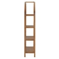 thumbnail image 6 of Vexley 72 Inch Tall Narrow Arched Bookshelf in Walnut, 6 of 9