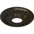 thumbnail image 3 of Ekena Millwork 11 3/8"OD x 3 5/8"ID x 1 1/8"P Leaf Ceiling Medallion (Fits Canopies up to 4 3/4"), Hand-Painted Stone Hearth, 3 of 7