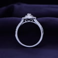 thumbnail image 5 of AFFY Halo Rings for Women 5x3MM Pear Shape Lab Created Moissanite Teardrop Solitaire Engagement Ring in 14K Rose Gold Over Sterling Silver Size 5.5, 5 of 7