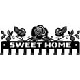 thumbnail image 1 of Ganchos para llaves con diseño de rosas de Sweet Home, organizador de llaves de pared para puerta, para correa de perro, gancho decorativo con tornillos para decoración artística., 1 of 9