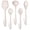 Khaki, variant on Walchoice 5 Pcs Silicone Cooking Utensils Set, Heat-Resistant Kitchen Utensils Set, Food-Grade Kitchen Tools, Soup Ladle, Slotted Spoon, Slotted Turner, Spoon, Pasta Server - Blue