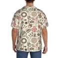thumbnail image 3 of Kdxio Men's Hawaiian Shirt for Men Short Sleeve Shirt Squirrel In The Forest Summer Casual Holiday Beach Button Down T-Shirts, 3 of 7