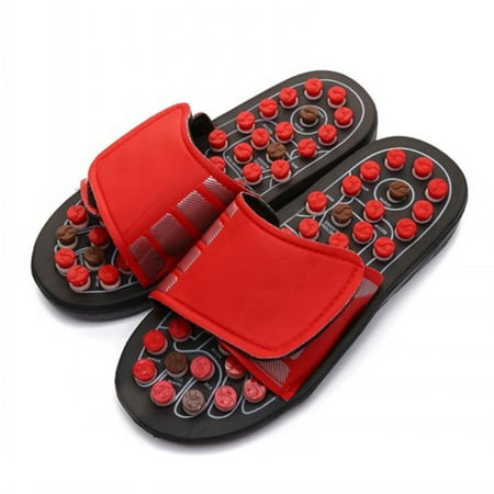 

Zpanxa Slippers for WoMen Foot Massage Care Adjustable Sandal Slippers Shoes Flip Flops for Women Red 38-39