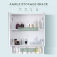 thumbnail image 4 of Armoire à Pharmacie Murale avec Miroir, Blanc, 4 of 9