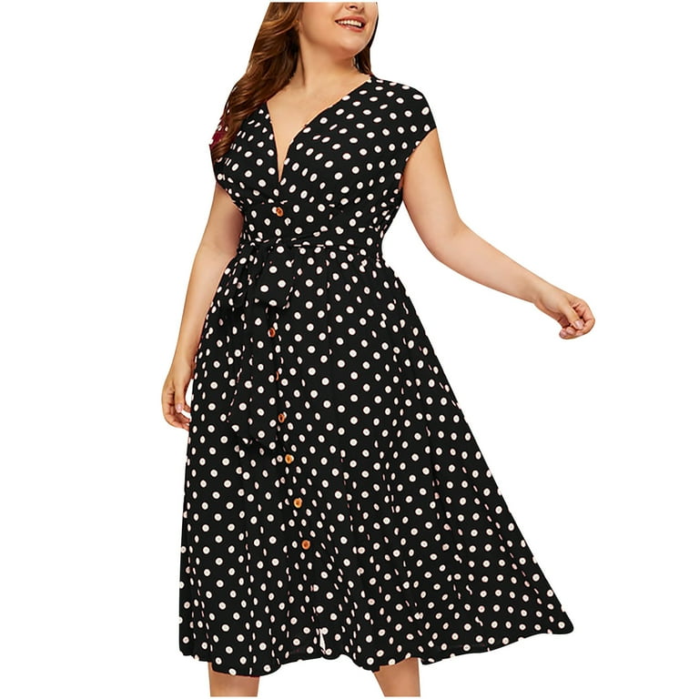Clearance-Sale Summer Dresses for Women 2023 Plus Size Sleeveless