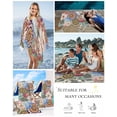 thumbnail image 5 of Boho Floral Beach Towels Oversized Super Absorbent, Bohemia Colorful Mandalas Botanical Flower Lightweight Bath Towel Quick Dry Sets For Bathroom/Pool/Rv Camping/Beach Play/Gym Room/Picnic 30"x60", 5 of 8