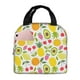 thumbnail image 1 of Easygdp Avocado And Pineapple Bolsa Térmica Premium - Tela Oxford Impermeable, Gran Capacidad, Bolsillo Frontal, Unisex para Trabajo, Escuela, Actividades al Aire Libre y Picnics, 1 of 8