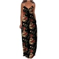 thumbnail image 1 of QIPOPIQ Robe Maxi pour Femmes Été Décontractée Col en V Sans Manches Unie/florale Imprimée Robe d'Été Élégante Longue avec Poches, 1 of 5