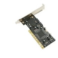 thumbnail image 2 of PCI To 4 Port  Card, 4 Independent Serial ATA Channels PCI  Controller With 1.5Gbps Transfer,  Expansion Card For Desktop Computer HDD SSD, 2 of 8