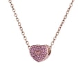 thumbnail image 4 of Charm para Pulsera LuckyLy, Dije de Corazón, Acero Inoxidable y Zirconia Cúbica Rosa, Modelo Lucía rosa UNITALLA, 4 of 8