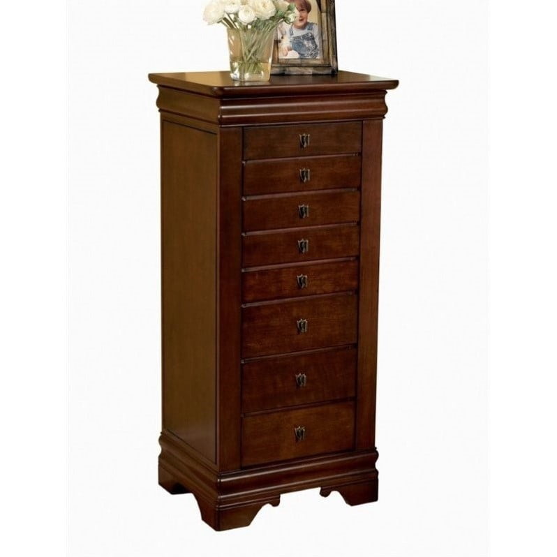 Bowery Hill Marquis Cherry Jewelry, Broyhill Jewelry Armoire
