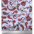 thumbnail image 1 of Soimoi Poly Georgette Fabric Artistic Paisley Fabric Prints by Yard 52 Inch Wide, 1 of 3