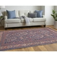 thumbnail image 3 of HomeRoots 2' X 3' Red Blue And Tan Floral Power Loom Area Rug, 3 of 10