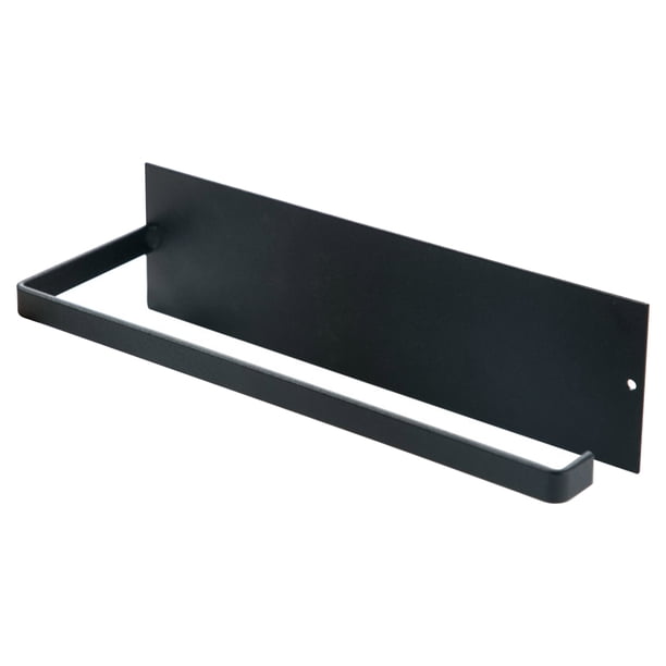 Soporte para toallas de papel debajo del gabinete Perchero para toallas de papel autoadhesivo Rollo Abanopi Negro