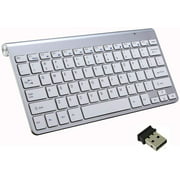 2.4G Wireless Keyboard Portable Mini Keyboard Slim Compact Wireless Keyboard for Laptop PC Computer Notebook Desktop